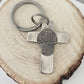 Fingerprint Cross Keychain