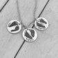 Footprint Charm in Solid Sterling Silver