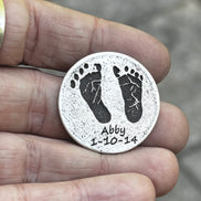 Footprint token, coin, golf placeholder