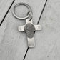 Fingerprint Cross Keychain