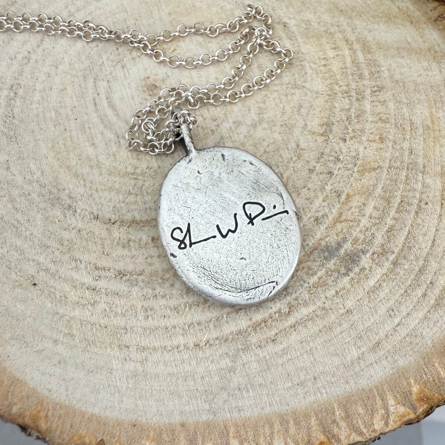 Sterling Silver Handwriting Charm