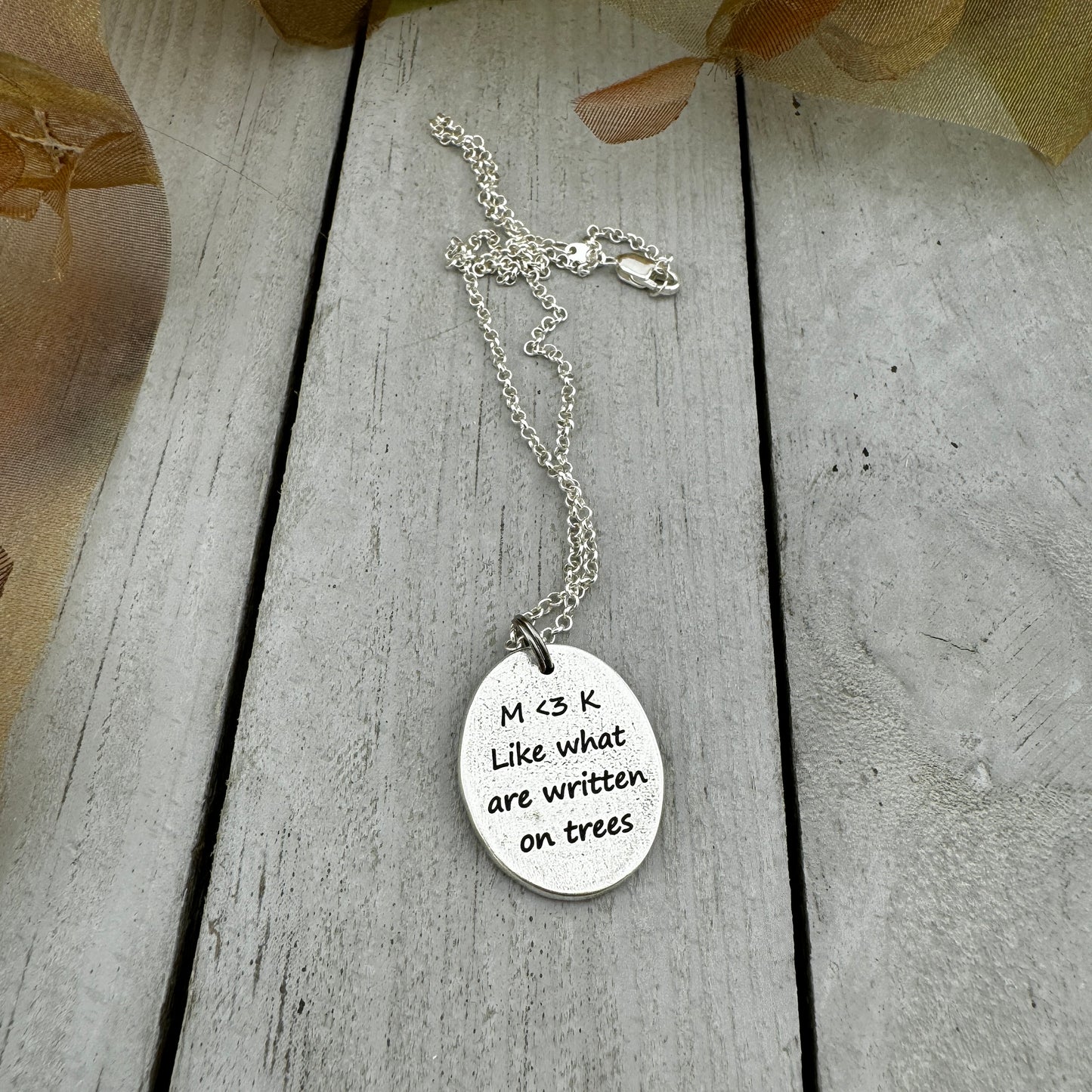 Fingerprint Necklace in Sterling Silver