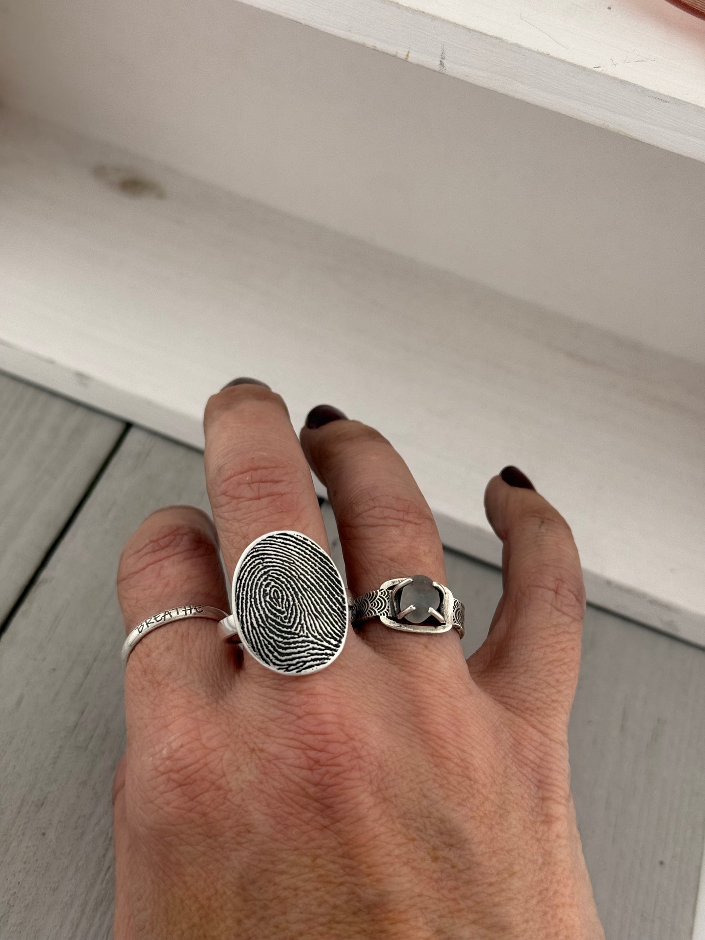 Full Fingerprint Ring