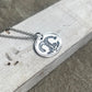 Dog Nose Charm, Real Animal Nose Charm Necklace in Sterling Silver, Oval Shape