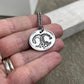 Dog Nose Charm, Real Animal Nose Charm Necklace in Sterling Silver, Oval Shape