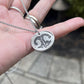 Dog Nose Charm, Real Animal Nose Charm Necklace in Sterling Silver, Oval Shape
