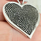 Heart Shaped Fingerprint Charm