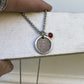 Fingerprint Charm, Engraved in Solid Silver