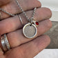 Fingerprint Charm, Engraved in Solid Silver