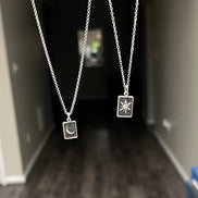 Sun and Moon Couple Necklace Set