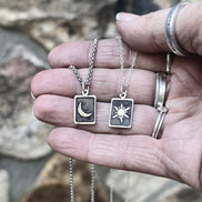 Sun and Moon Couple Necklace Set