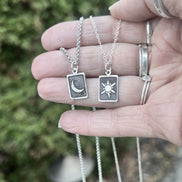 Sun and Moon Couple Necklace Set