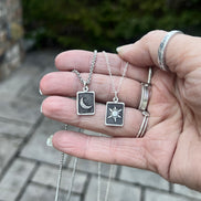 Sun and Moon Couple Necklace Set