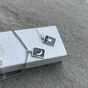Sun and Moon Couple Necklace Set