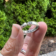 I am a Writer Ring, Aluminum and Adjustable