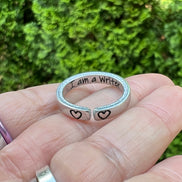 I am a Writer Ring, Aluminum and Adjustable