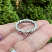 I am a Writer Ring, Aluminum and Adjustable