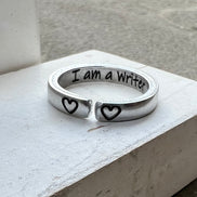 I am a Writer Ring, Aluminum and Adjustable