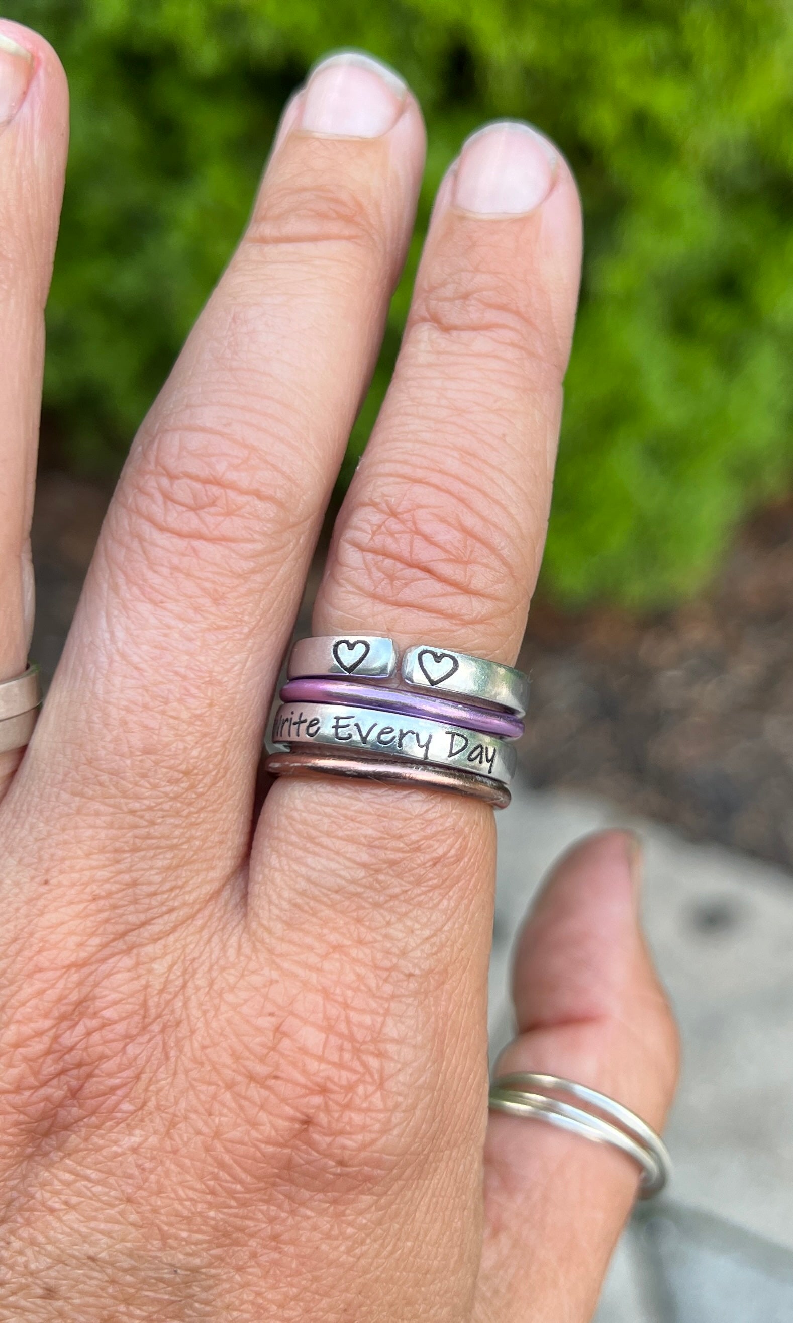 I am a Writer Ring, Aluminum and Adjustable