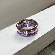 I am a Writer Ring, Aluminum and Adjustable