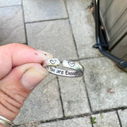 You are Enough Ring, Aluminum and Adjustable