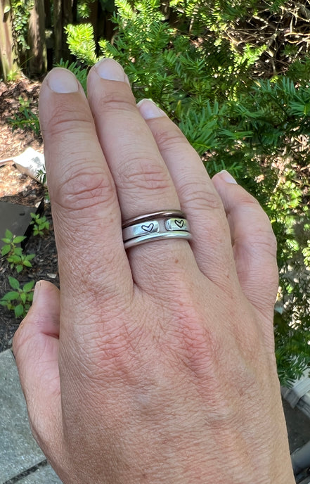 You are Enough Ring, Aluminum and Adjustable