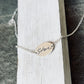 Fingerprint Necklace with Handwriting on the Back, Solid Sterling Silver