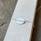 Fingerprint Necklace with Handwriting on the Back, Solid Sterling Silver