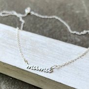 Mama Necklace in Solid Sterling Silver