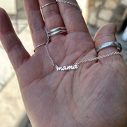 Mama Necklace in Solid Sterling Silver