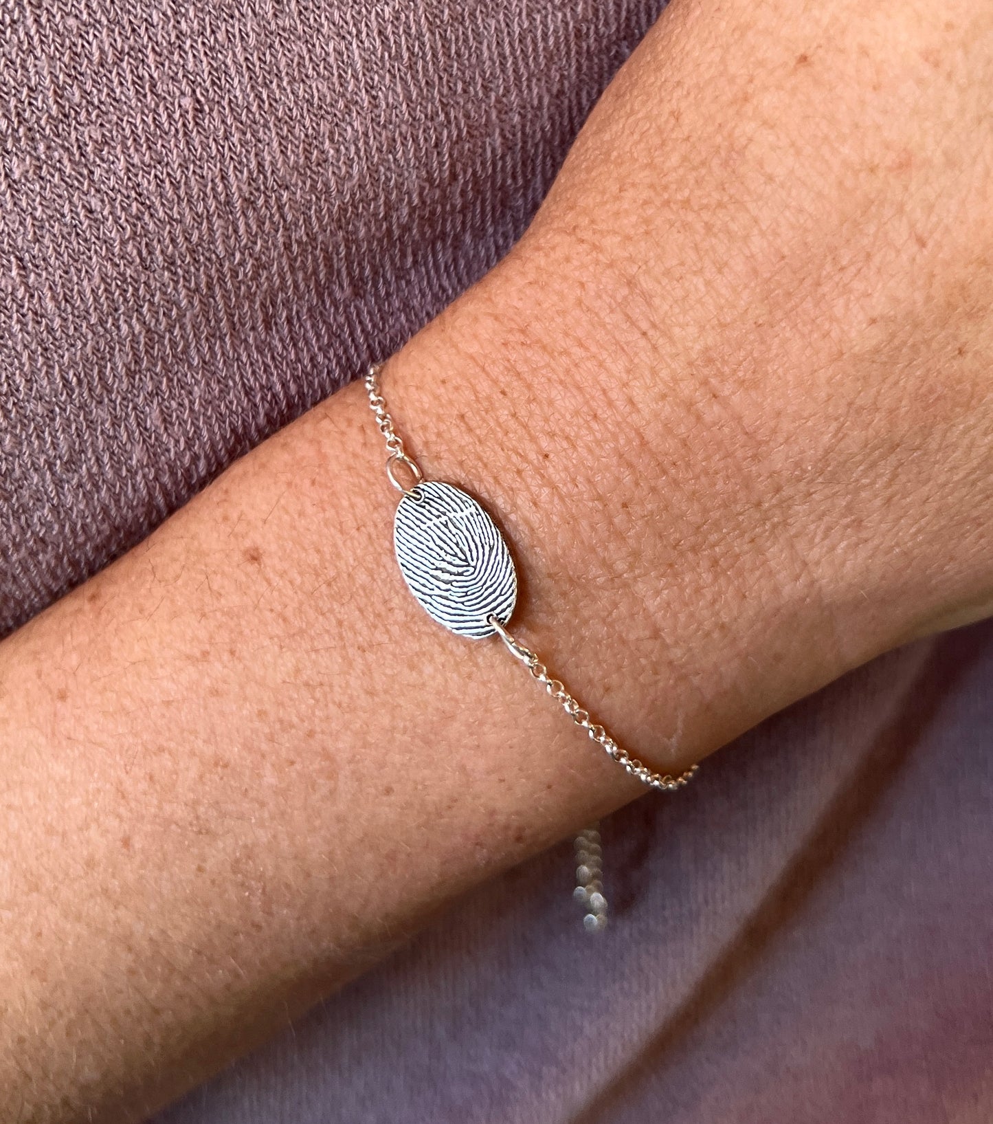 Adjustable Fingerprint Bracelet