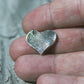 Dog Paw Print Heart Necklace in Sterling Silver