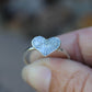Two Fingerprint Heart Ring