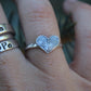 Two Fingerprint Heart Ring