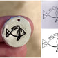 Your Child's Drawing Charm in Sterling Silver
