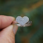 Heart Shaped Fingerprint Ring