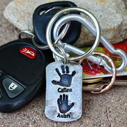 Real Handprints Keychain