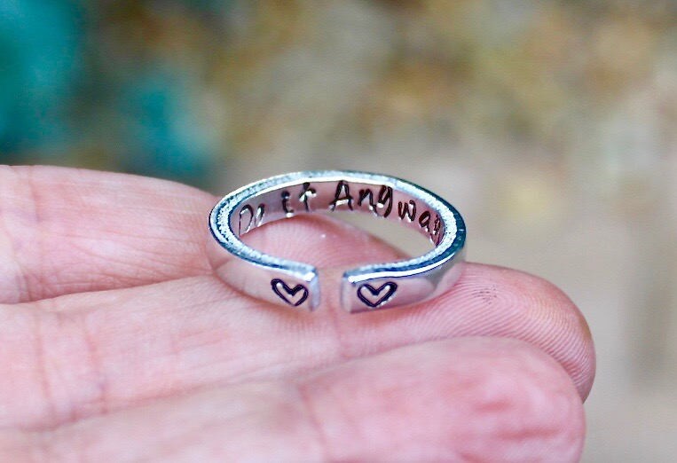Do it Anyway Mantra Ring