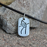 Artwork Charm Necklace, Your Child's Drawing