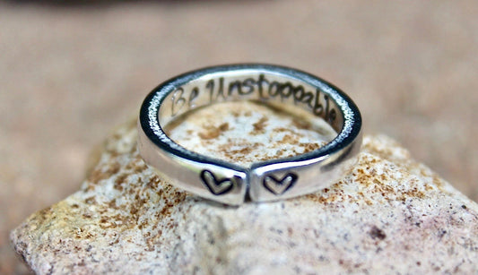 Be Unstoppable Aluminum Adjustable Ring