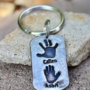 Real Handprints Keychain
