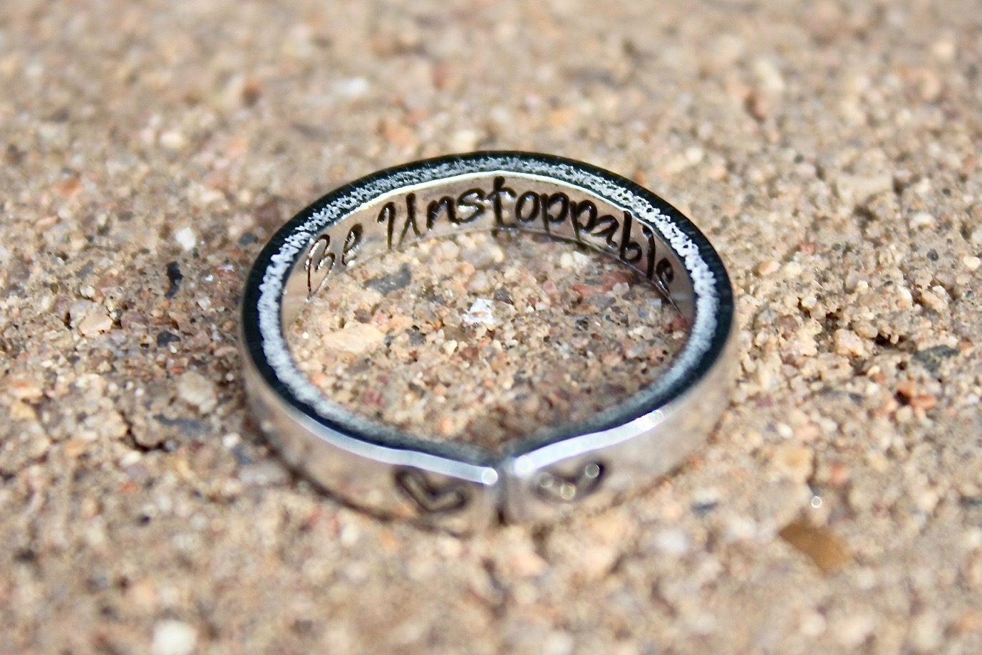Be Unstoppable Aluminum Adjustable Ring