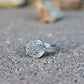 Real Portion of a Dog Paw print Ring in Sterling Silver