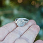 Real Portion of a Dog Paw print Ring in Sterling Silver