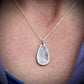 Teardrop Shape Sterling Silver Fingerprint Charm