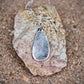 Teardrop Shape Sterling Silver Fingerprint Charm