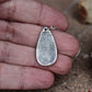 Teardrop Shape Sterling Silver Fingerprint Charm