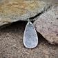 Teardrop Shape Sterling Silver Fingerprint Charm