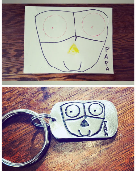 Child's Artwork Keychain