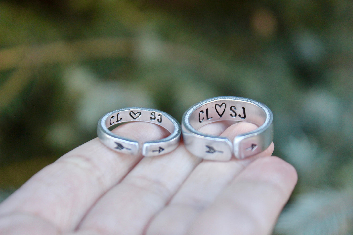 Couple Initials Rings